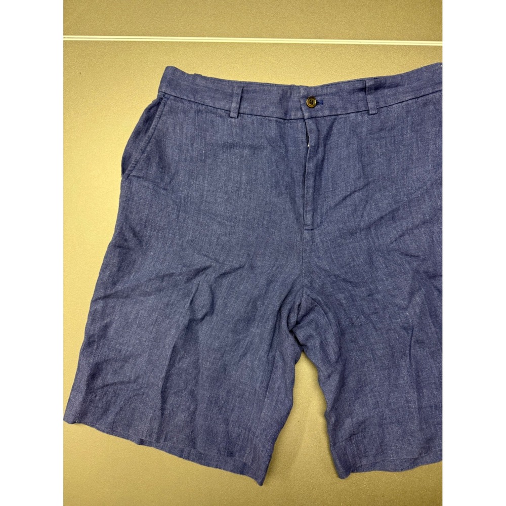 Polo Ralph Lauren Blue Linen Shorts Womens Size 4 Preppy Classic old money